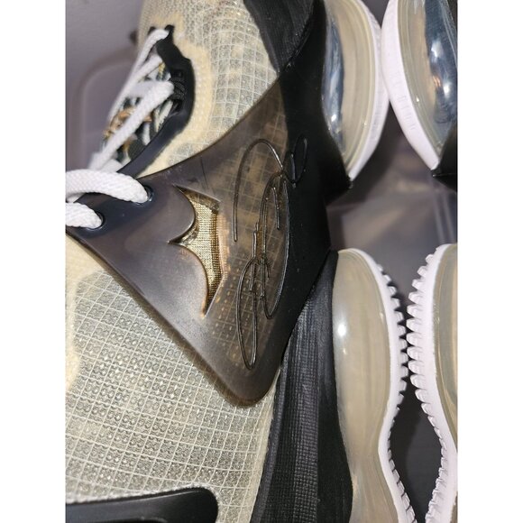 Nike LeBron XIX 19 Royalty Black Metallic Gold White Sneakers Men Size 11.5 - Picture 15 of 17